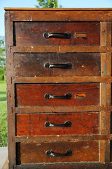 Antique Apothecary Cabinet Blueprint Map File Industrial wood drawer architect