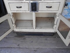VINTAGE ART DECO METAL INDUSTRIAL MEDICAL HOSPITAL CABINET shipping available