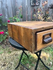Globe Wernicke Antique Library Card Catalog File Cabinet 2 Drawer