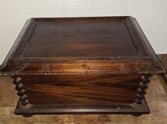 Antique Victorian Walnut Spool Cabinet 3 Drawer For Pocketwatch Collection