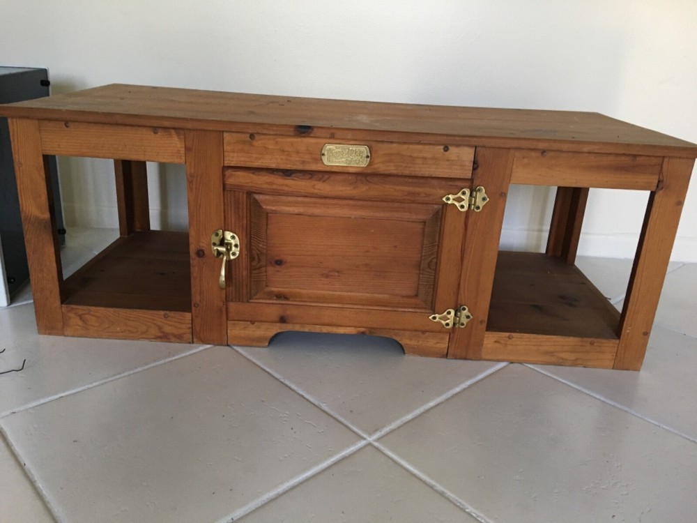 White Clad Solid Wood Coffee Table/Storage – Made in U.S.A.