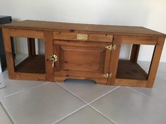 White Clad Solid Wood Coffee Table/Storage – Made in U.S.A.