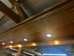 Quarter Sawn Oak Antique Back Bar