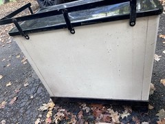 Steel Medical Cabinet Metal Industrial Quackery Farm Apothecary Desk Table