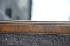 Queen Anne Burl Veneer Mirror by Baker Furniture in Excellent Condition 