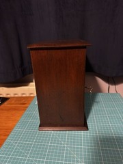 Antique Edwardian oak inlaid Wooden Smokers Cabinet Humidor – Lockable With Key