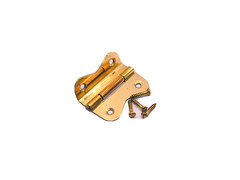 Hoosier Cabinet Brass Hinge For Lower Door Polished Pair