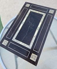Miniature Ebony Cabinet Engraved Italian Style 10,5″x1 1,1″ x7,2″