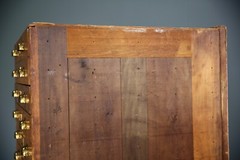 Antique apothecary Map Cabinet Flat File Wood drawer Brass Pulls industrial VTG