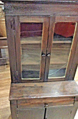 Antique 1930s SALESMAN SAMPLE Mahogany Wood Child’s CHINA CABINET HUTCH CUPBOARD