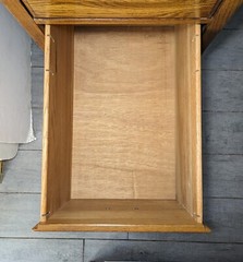 Vintage National Mt. Airy Solid Oak Wood 4-Drawer File Cabinet Mission Style