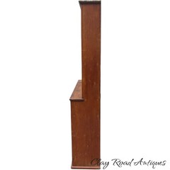 Antique NY country cupboard cabinet 18th raised panel primitive farm step back