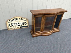 67663 American of Martinsville Serpentine Buffet with Glass Doors