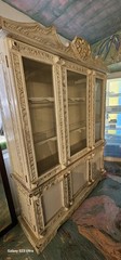 Antique Carved Wooden Hutch Cabinet Castle Style Rococo/Baroque Italian/French ?