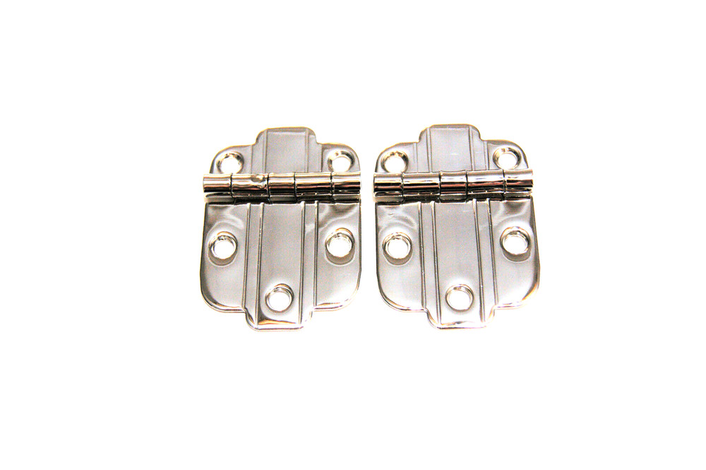 Art Deco Hoosier Cabinet Hinge Wilson Sellers Napanee Nickel Plated Brass Pair