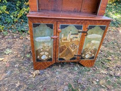 Antique Style Painted Hutch Marie Colette Charming Primitive Faux Finish
