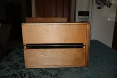 ANTIQUE WOOD LIBRARY SINGLE DRAWER CARD CATALOG