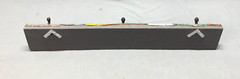 VTG Decorative Shabby Patchwork 23″ Tin Ceiling Metal 3 Hook Rack Old 180-25B