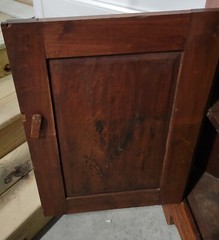 Circa 1860’s 2 piece Walnut Corner Cabinet