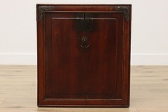 Chinese Antique Pine Tabletop Hall Bath or Jewelry Cabinet #56142