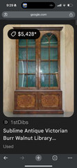 Vintage Victorian Antique China Cabinet Hutch