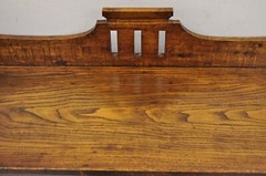 Antique Mission Oak Arts & Crafts Small Sliding Door Bookcase Curio with Drawers