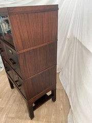 Antique Macey File Cabinet Stacking Bookcase Display Mahogany four drawers 1914