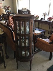 Victorian Display Cabinet With The Serving Top