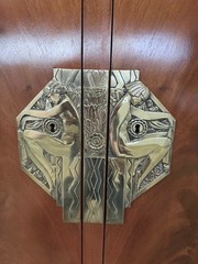 French Art Deco cabinet console table, circa 1925, designed by Clement Goyeneche