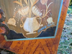 Antique Style Painted Hutch Marie Colette Charming Primitive Faux Finish