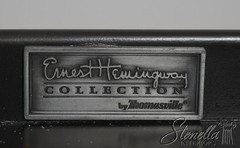 72451: Pair Of THOMASVILLE Ernest Hemingway Rattan & Stone Cabinets