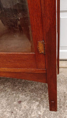 SUPER LIMBERTS ARTS & CRAFTS CHINA CABINET W/ PEGGED TENONS & HAMMERED HINGES
