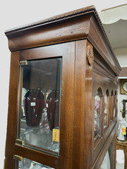65094 Mahogany Side Loading Curio China Cabinet