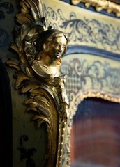 The showcas / cabinet Boulle, XIX century.