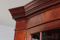 72808: BAKER Vintage Mahogany Bow Front China Cabinet