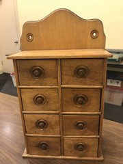 Vintage Antique Wooden Spice Rack – 8 Drawer circa 1920’s