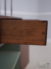 L73273: Vintage Regency Style 3 Tier Inlaid Mahogany Cabinet