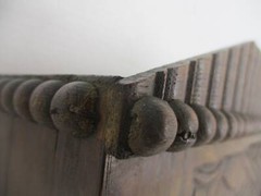 Kitchen Apothecary Medicine Bathroom Wall Cabinet Ornate Hand Carved Wood Bevele