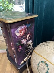 Collectors Cabinet, Dark Acedamia, Goth. One Of A Kind. Signed By Artist