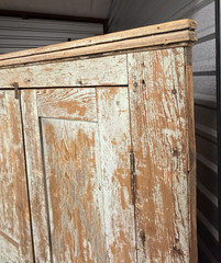 Antique Primitive Corner Cupboard Original Paint 48″ x 64.5″ Found in Atlanta