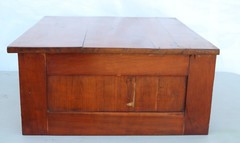 Late 19th Century Clark’s o.n.t. 2 Drawer Walnut Spool Cabinet Brass Stem Pulls