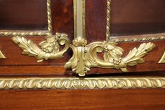 French Louis XVI Style Ormolu Mounted Marble Top Vitrine By Francois Alix