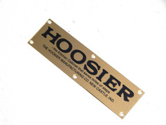 Hoosier Cabinet Saves Steps Label Brass With Black Lettering