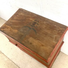 Antique Primitive Pine Farmhouse Cabinet Painted Country Cupboard Washstand