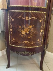 Elegant Antique French Stule Curio Cabinet