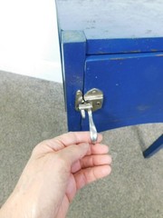 Vintage 1950s RARE Wooden Chairside Icebox Stash Box Stand End Table Appliance