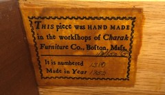 Charak Mahogany Inlaid Individual Bubble Glass Butlers Desk Breakfront Cupboard