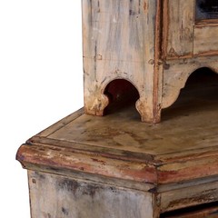 Swedish Baroque Corner Cupboard, c.18th Century