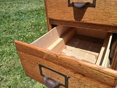 Antique Oak 10 Drawer File or Storage Cabinet 1920s