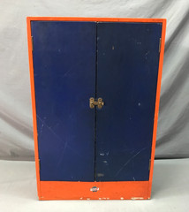 VTG Wood 19X28 Wall Mounted Stanley Carpentry Tool Medicine Cabinet Old 1284-25B